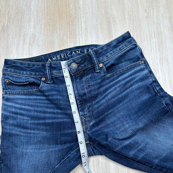 American Eagle AirFlex+ Temp Tech Blue Stretch Skinny Denim Casual Jeans 29x30 - Picture 5 of 13